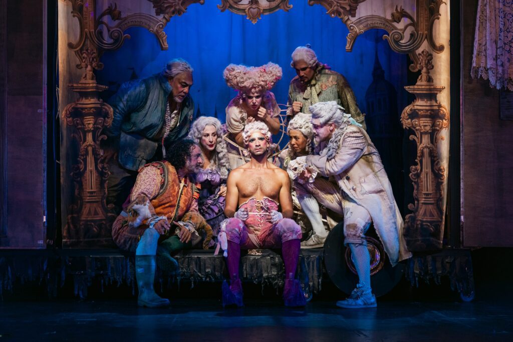 Lyndon Watts in Victorian Opera's Candide 2024. Credit Charlie Kinross.