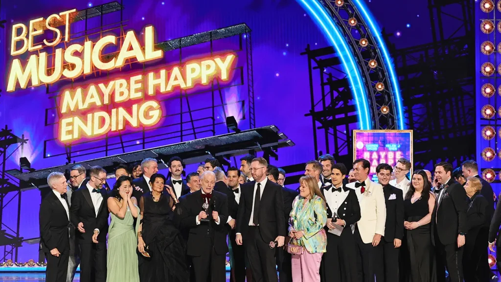 Best Musical winner Maybe Happy Ending. Theo Wargo. Credit: Getty Images for Tony Awards Pro
