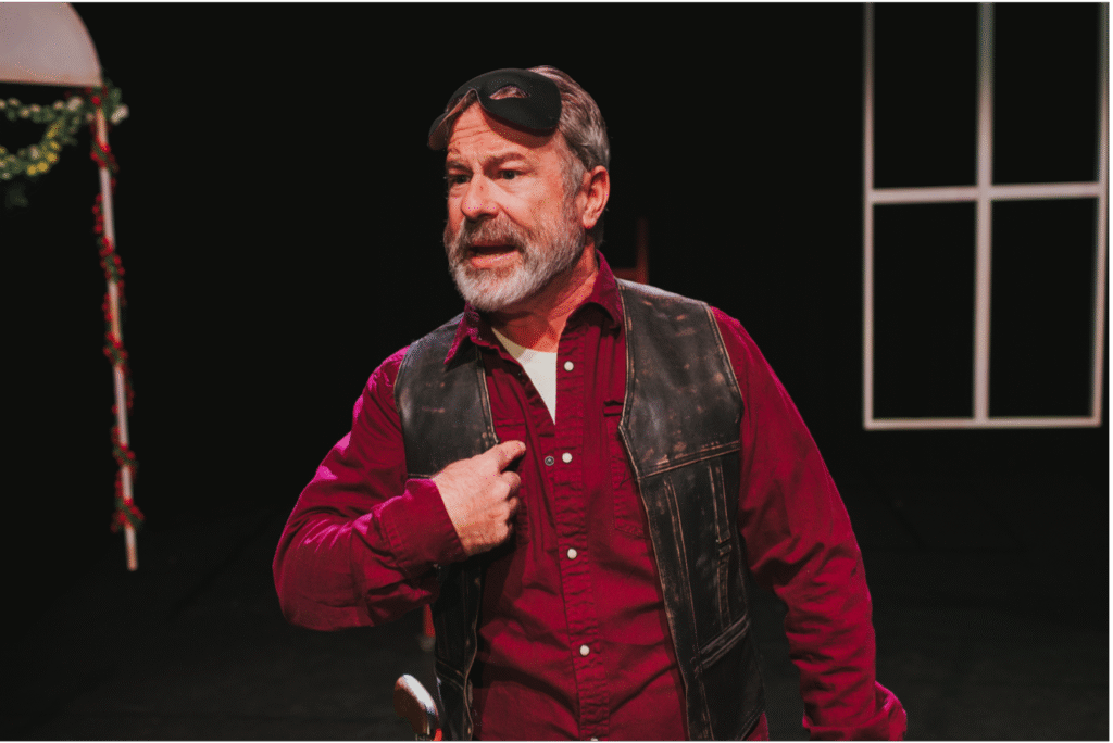 Brendan Miles (Benedick) in Much Ado About Nothing – Point Break Theatre Company, 2025.