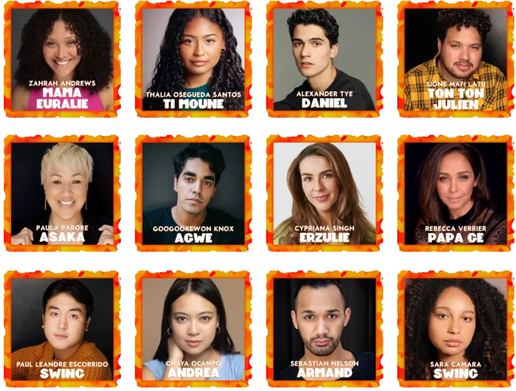 The Hayes Theatre cast of Once on this Island (2025)