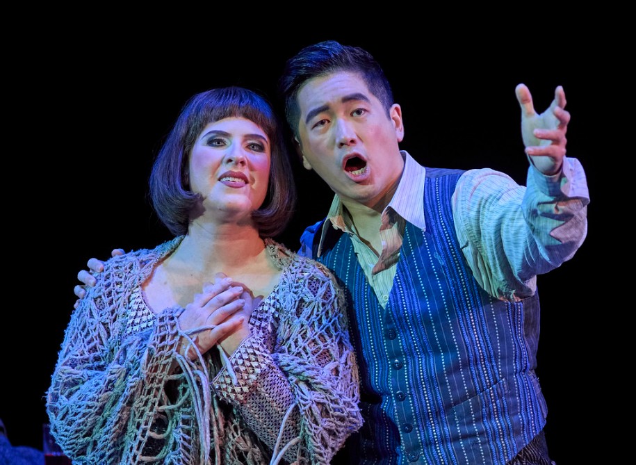 Olivia Cranwell as Mimì and Kang Wang as Rodolfo in Opera Australia’s production of La Bohème 2025 © Keith Saunders