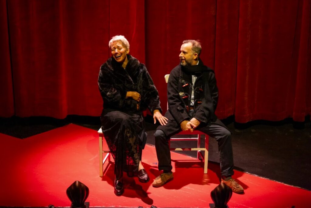 Actors Rebecca Bower and John Leary performing The Platypus
