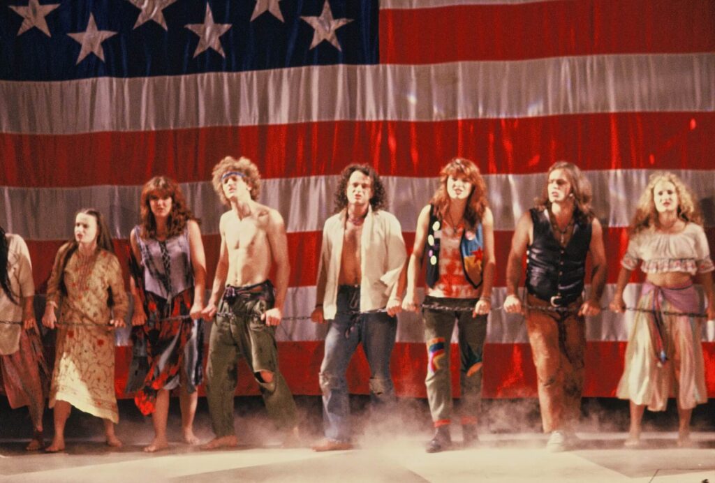 The original 1992 Melbourne cast of Hair. Photo: Branco Gaica