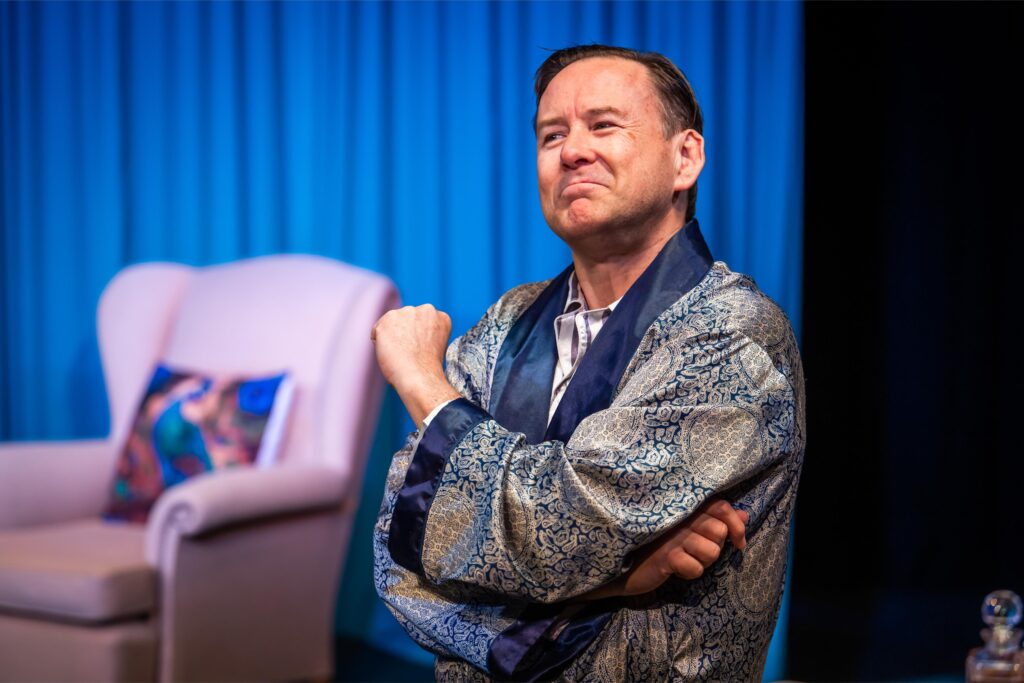 Present Laughter - New Theatre (2025). Image: Provided by Gemma Greer