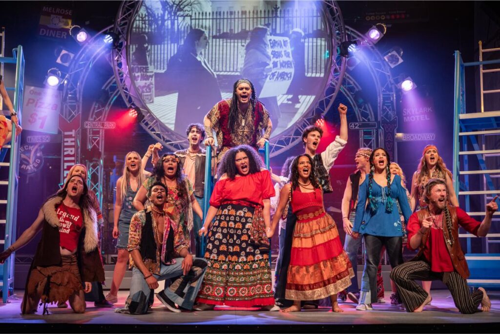 The Cast of Hair, Athenaeum Theatre (2025). Image: Ben Fon