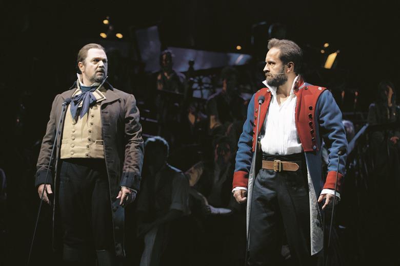 Alfie Boe and MIchael Ball in Les Mis. Image: Matt Murphy