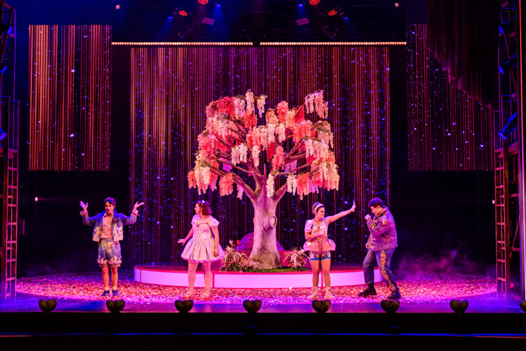 (Left to Right) Mat Verevis, Natalie Abbott, Loren Hunter and Jason Arrow in The Lovers (2025). Image by Joel Devereux