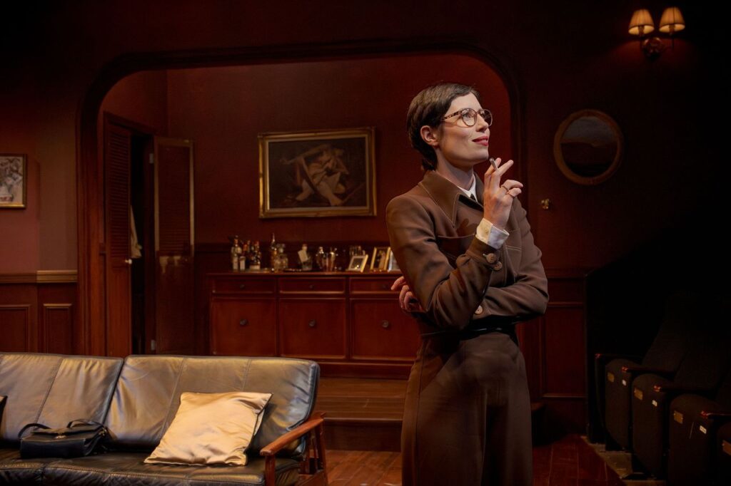 Anna Samson and Garth Holcombe in Dial M for Murder. Photo © Phil Erbacher