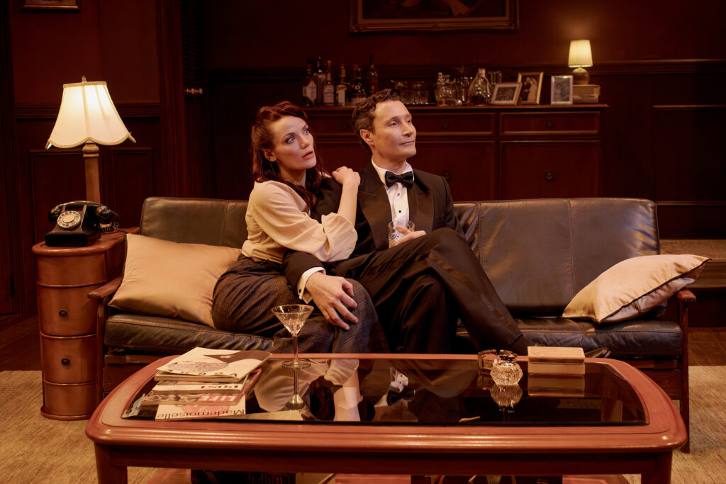 Anna Samson and Garth Holcombe in Dial M for Murder. Photo © Phil Erbacher