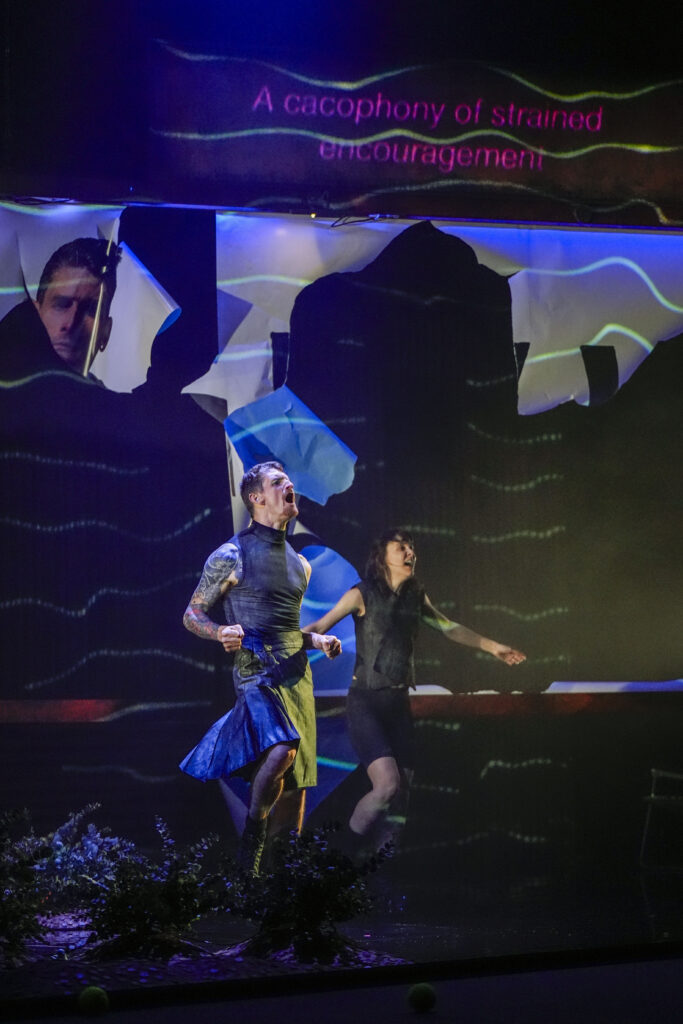 Dan Daw and Sofia Valdiri in Exxy. Phography by Neil Bennett