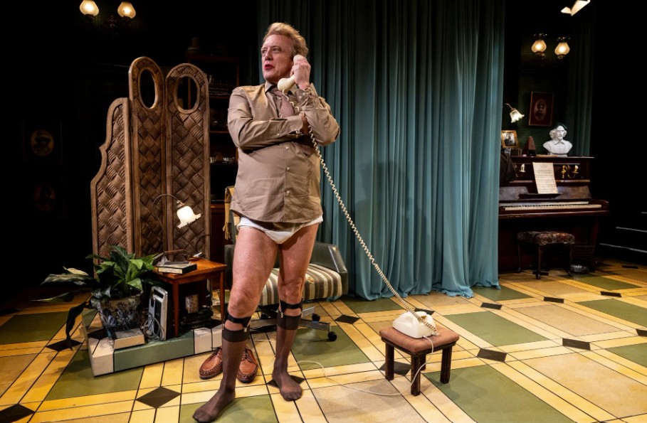 Simon Burke in The Elocution of Benjamin Franklin - Photo by Brett Boardman