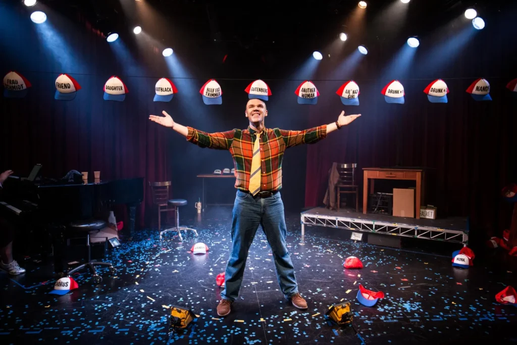 Stephen Anderson in Gutenberg! The Musical! Photo by John McRae