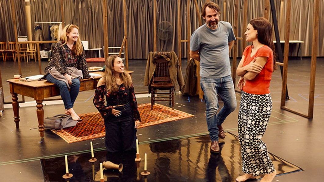 (Left to Right) Miranda Otto, Margaret Thanos, Ewen Leslie and Andrea Demetriades. Photo: Daniel Boud