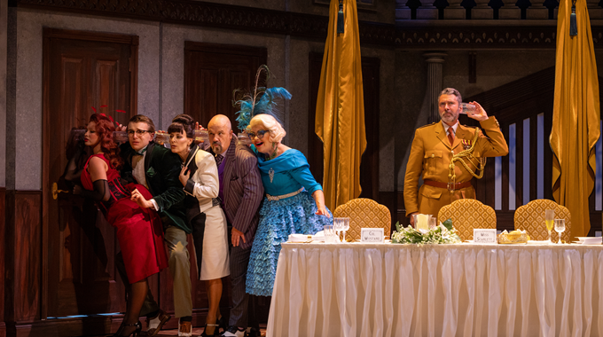 Cluedo the Play, Sydney Theatre Royal (2026). Photo: Jeff Busby