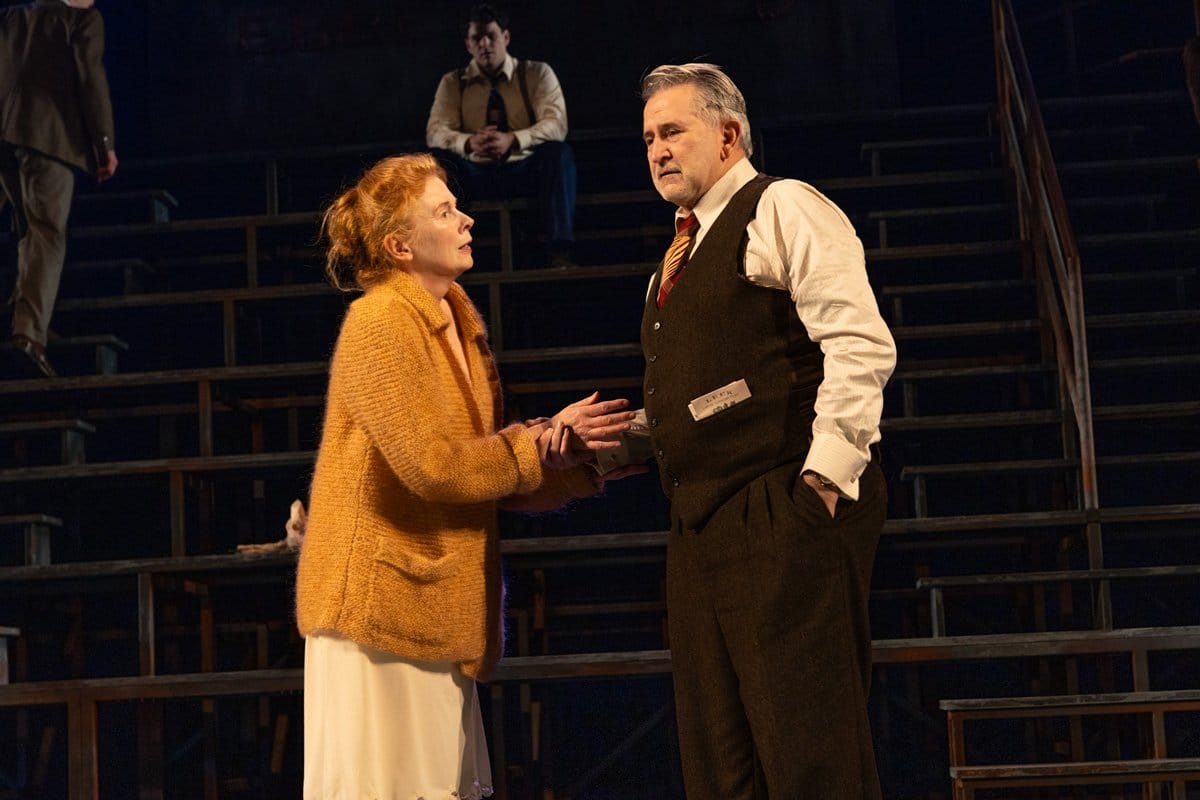 Anthony LaPaglia and Alison Whyte in Death of a Salesman (2024). Photo by Brett Boardman