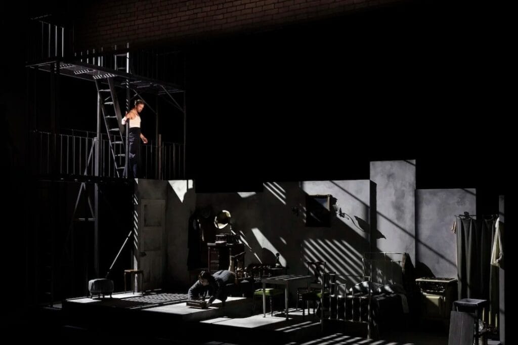 The Glass Menagerie, MTC (2026): Tim Draxl and Millie Donaldson. Photo © Pia Johnson