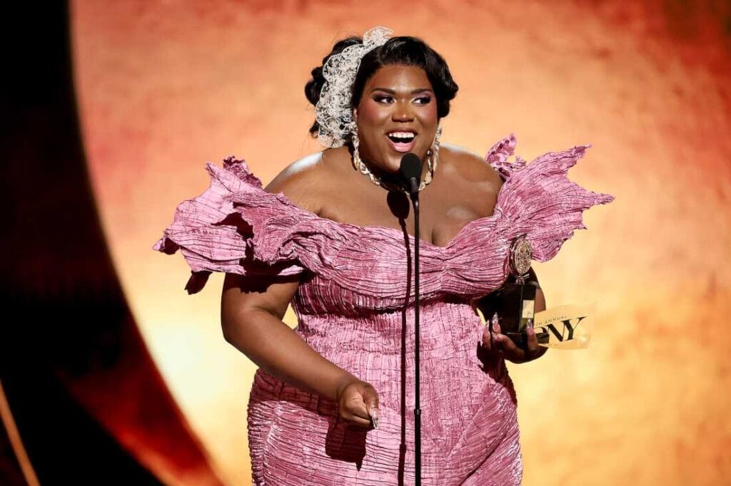 Qween Jean Makes History as First Openly Transgender Tony Winner. (Photo by Theo Wargo/Getty Images for Tony Awards Productions)