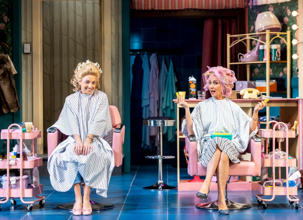 Jessica Redmayne and Lisa McCune in Steel Magnolias. Photo: Brett Broadman