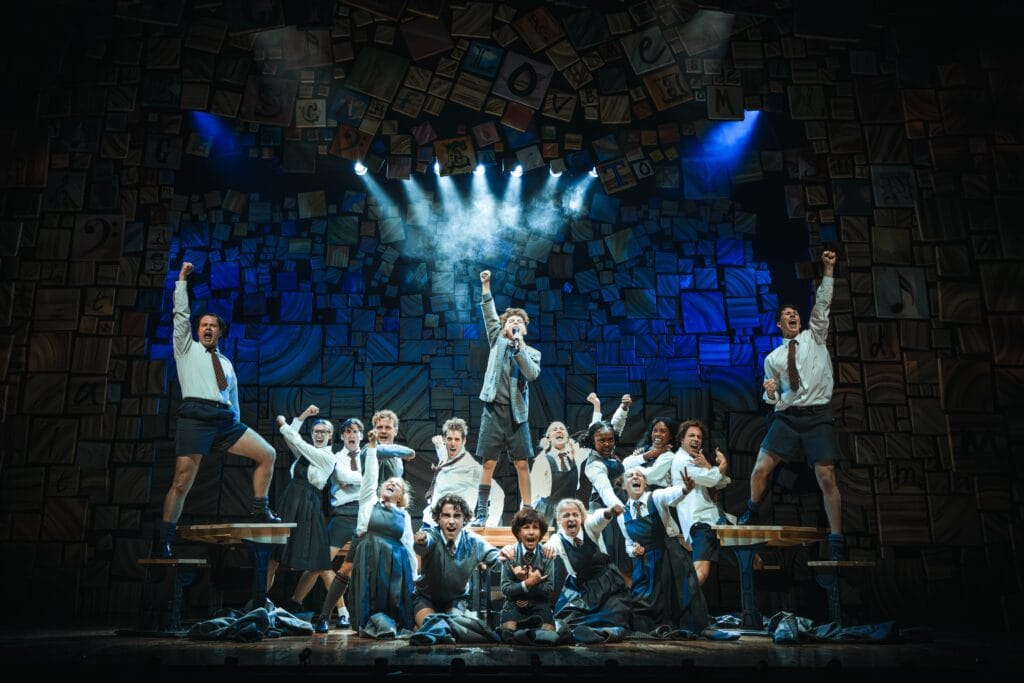 Revolting Children from Matilda International Tour 2023. Photograph by Hanan Assor