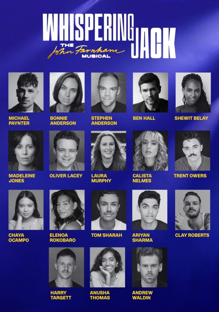 Full cast announced for Whispering Jack: The John Farnham Musical at Sydney Theatre Company.