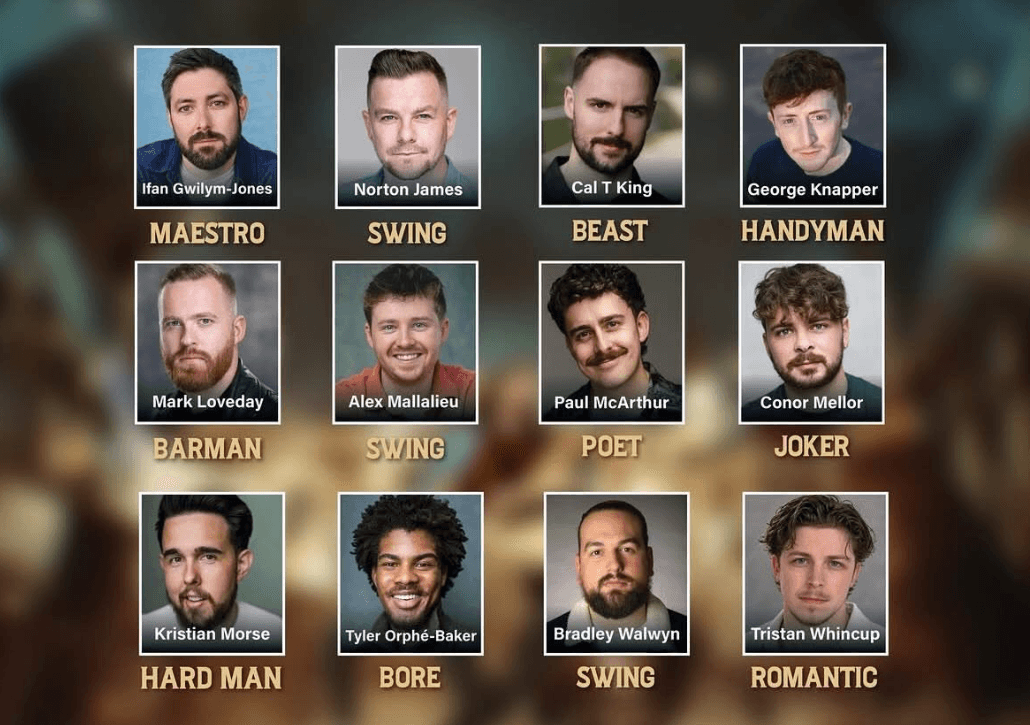 2026 Australian Cast List for The Choir of Man