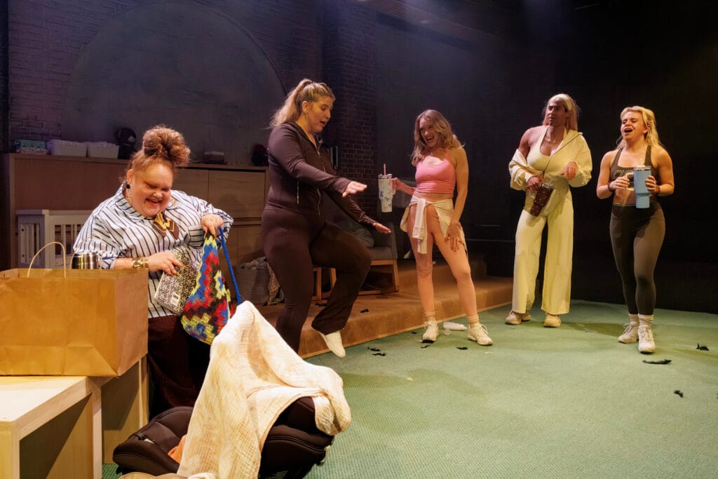 Megan Wilding, Stephanie Somerville, Alex Malone, Zarif & Ruby Teys, in Mum Club by Jorjia Gillis © Phil Erbacher