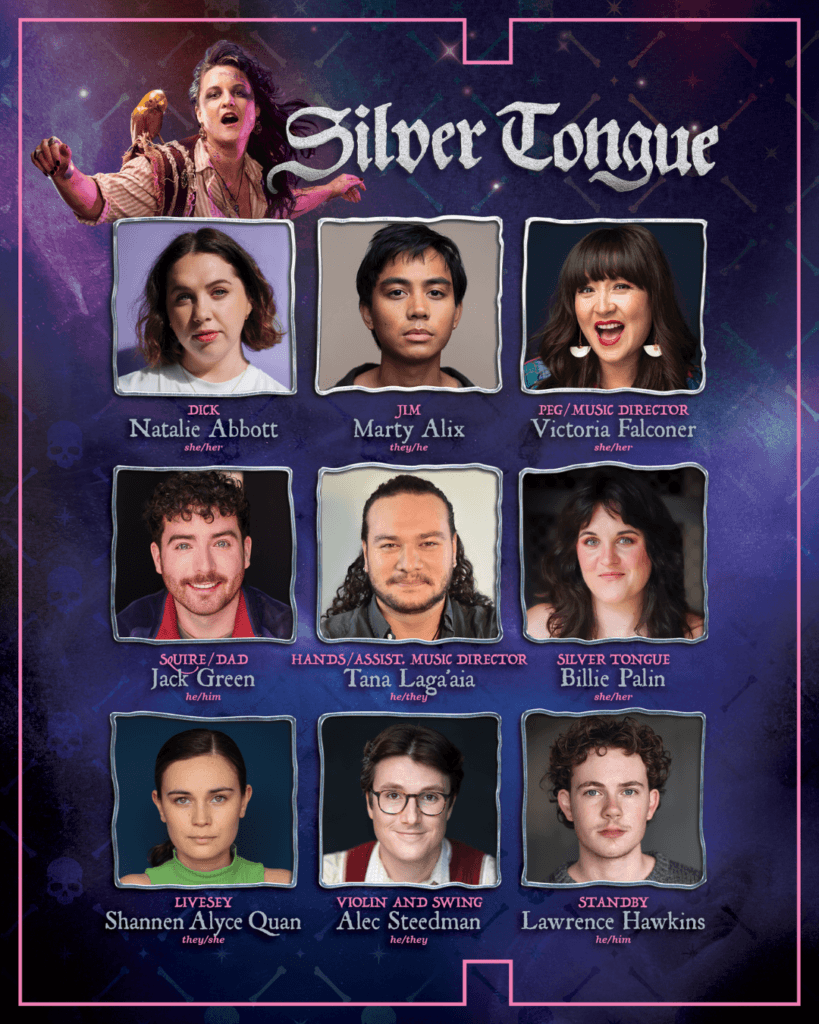 Silver Tongue Australian Premiere Cast, Hayes Theatre Co